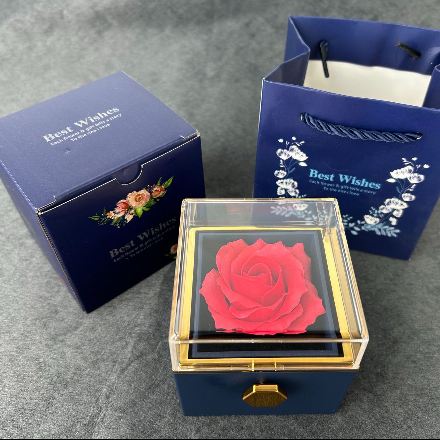 Rotating jewelry box