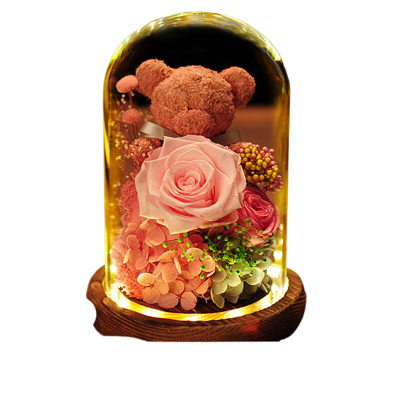 Eternal Flower Glass Dome