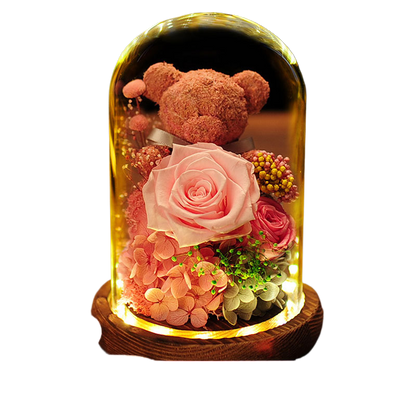 Eternal Flower Glass Dome