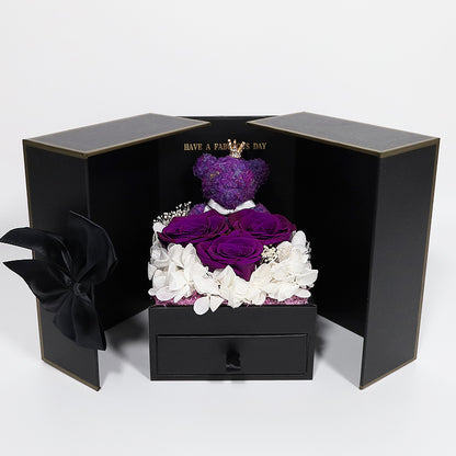Valentine's Day Bear Preserved Flower Gift Box