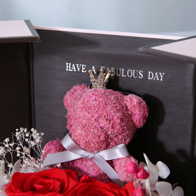 Valentine's Day Bear Preserved Flower Gift Box