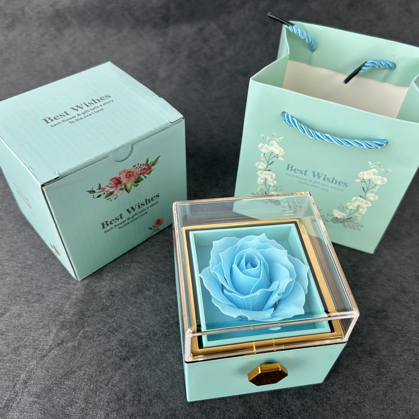 Rotating jewelry box